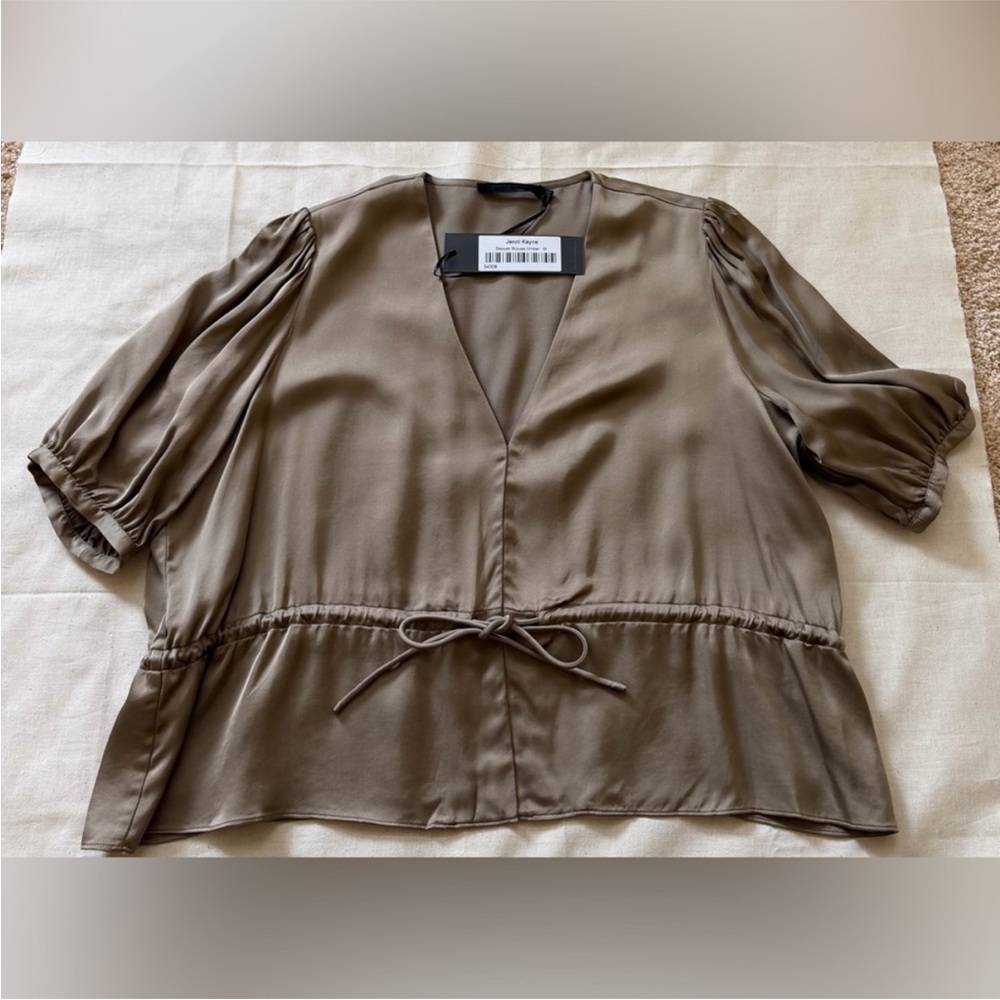Jenni Kayne Sawyer Tan Blouse , New With Tags - Picture 2 of 4